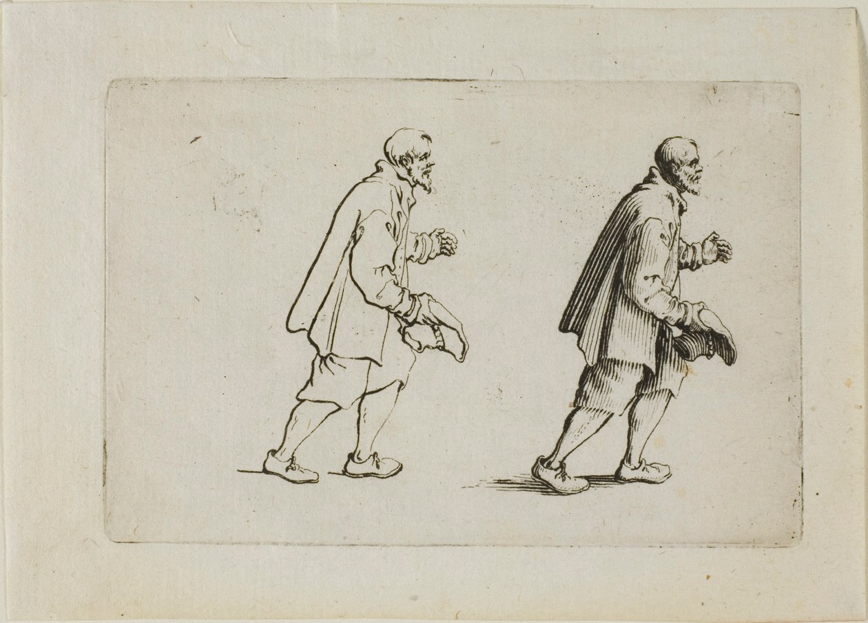 Chłop pozdrawiający, z Kaprysów autorstwa Jacques Callot