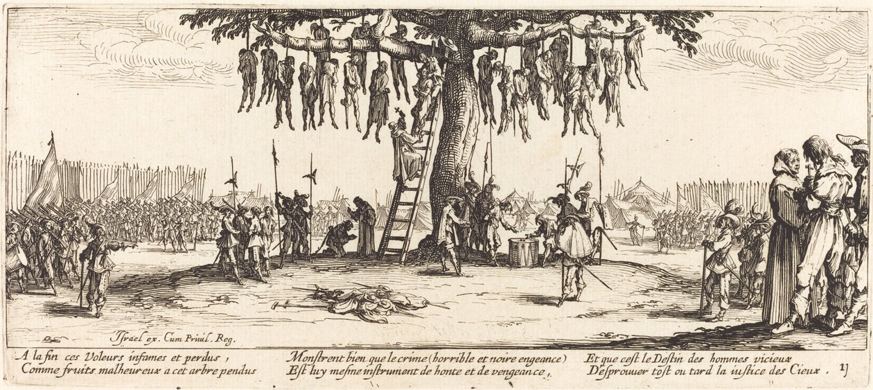 Wiszące, ok. 1633. autorstwa Jacques Callot