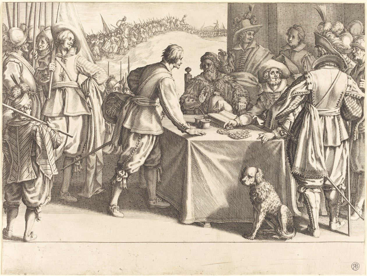 Wynajmowanie oddziałów autorstwa Jacques Callot