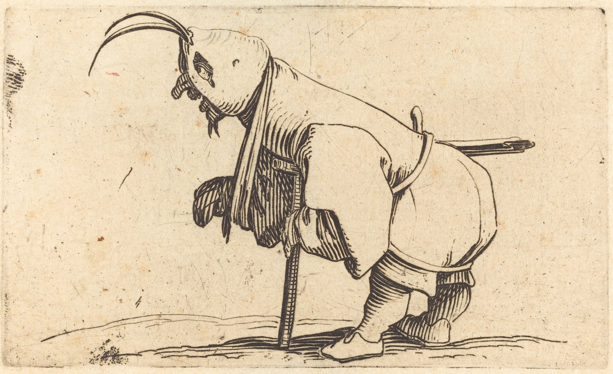 Zakapturzony kaleka, c. 1622. autorstwa Jacques Callot