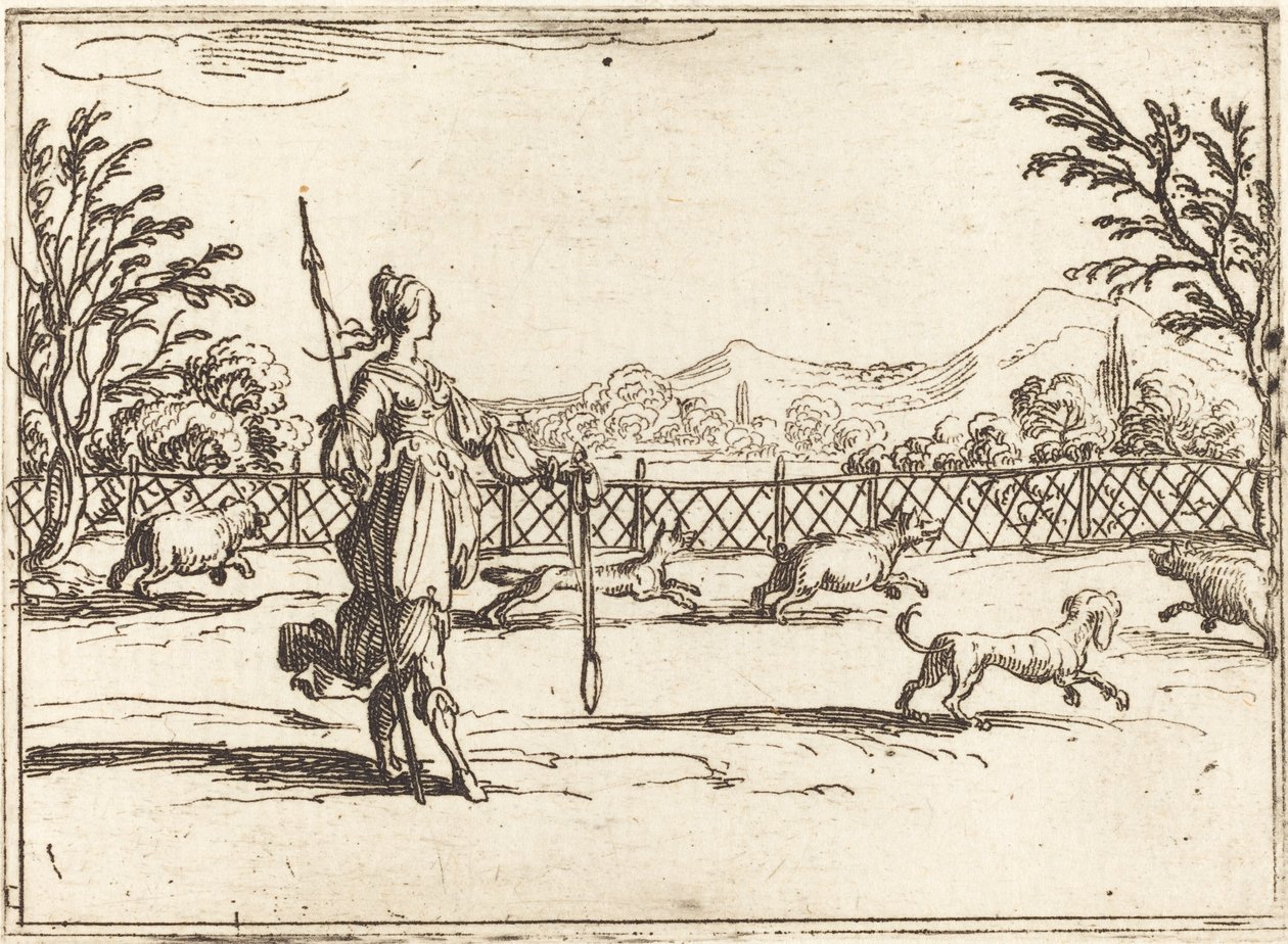 Łucznik autorstwa Jacques Callot