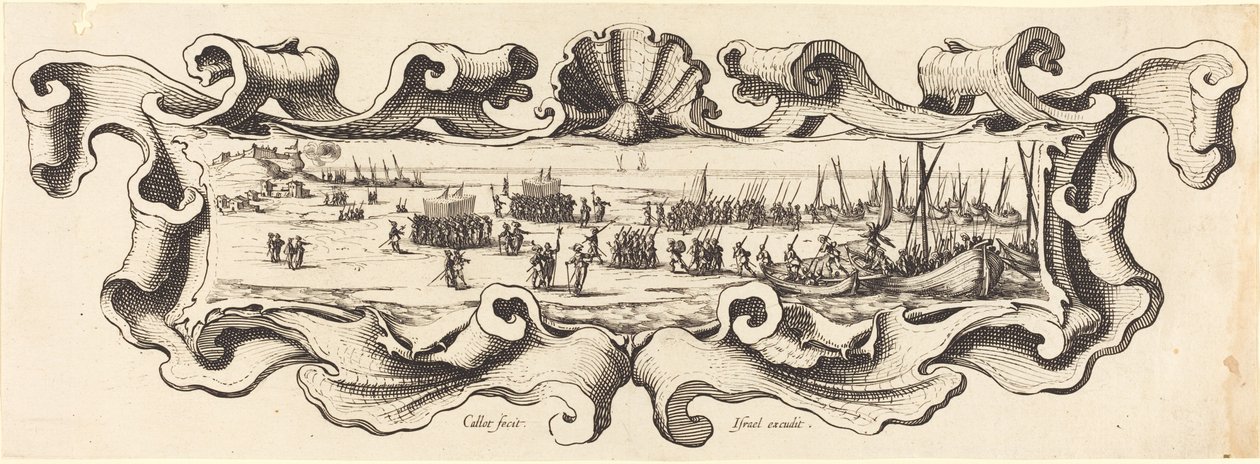 Lądowanie wojsk autorstwa Jacques Callot