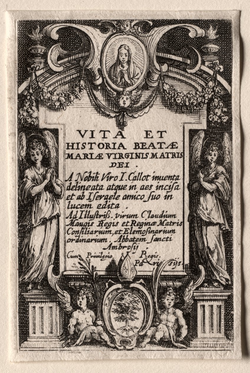 Życie Dziewicy. autorstwa Jacques Callot