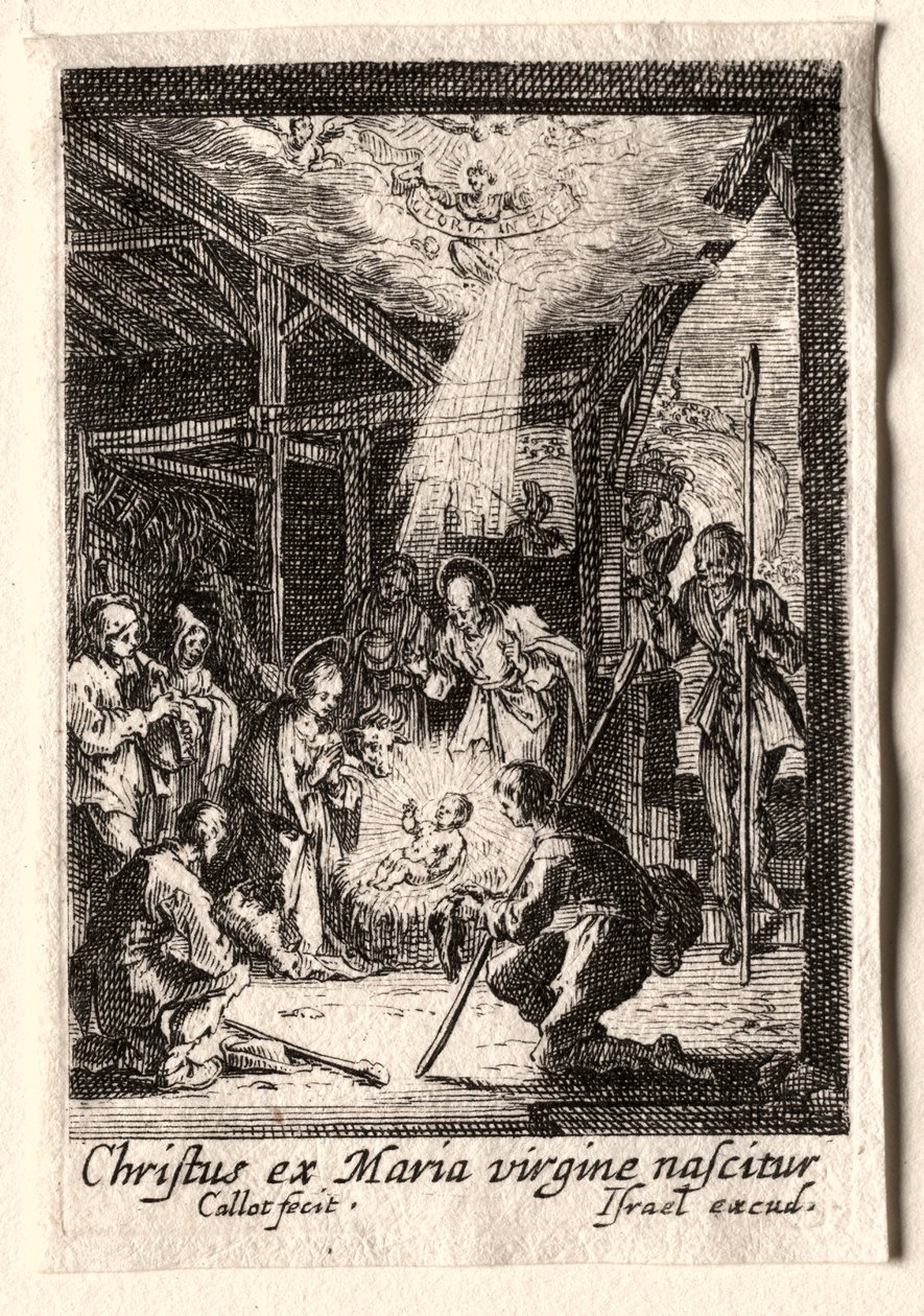 Życie Dziewicy: Narodzenia. autorstwa Jacques Callot