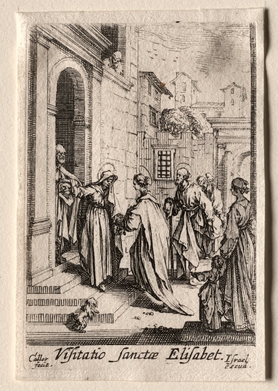 Życie Dziewicy: Nawiedzenie. autorstwa Jacques Callot