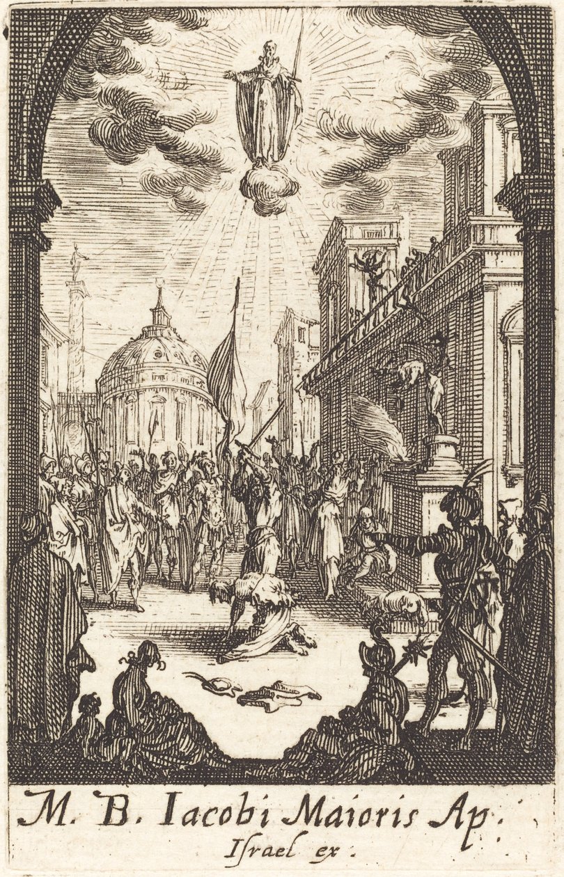 Męczeństwo św. Jakuba Majora autorstwa Jacques Callot