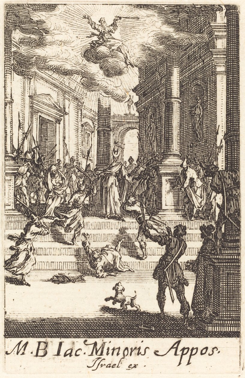 Męczeństwo św. Jakuba Minor autorstwa Jacques Callot