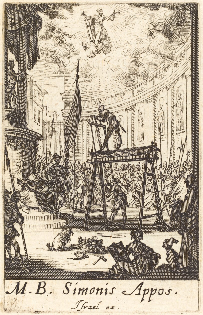 Męczeństwo św. Szymona, c. 16341635. autorstwa Jacques Callot