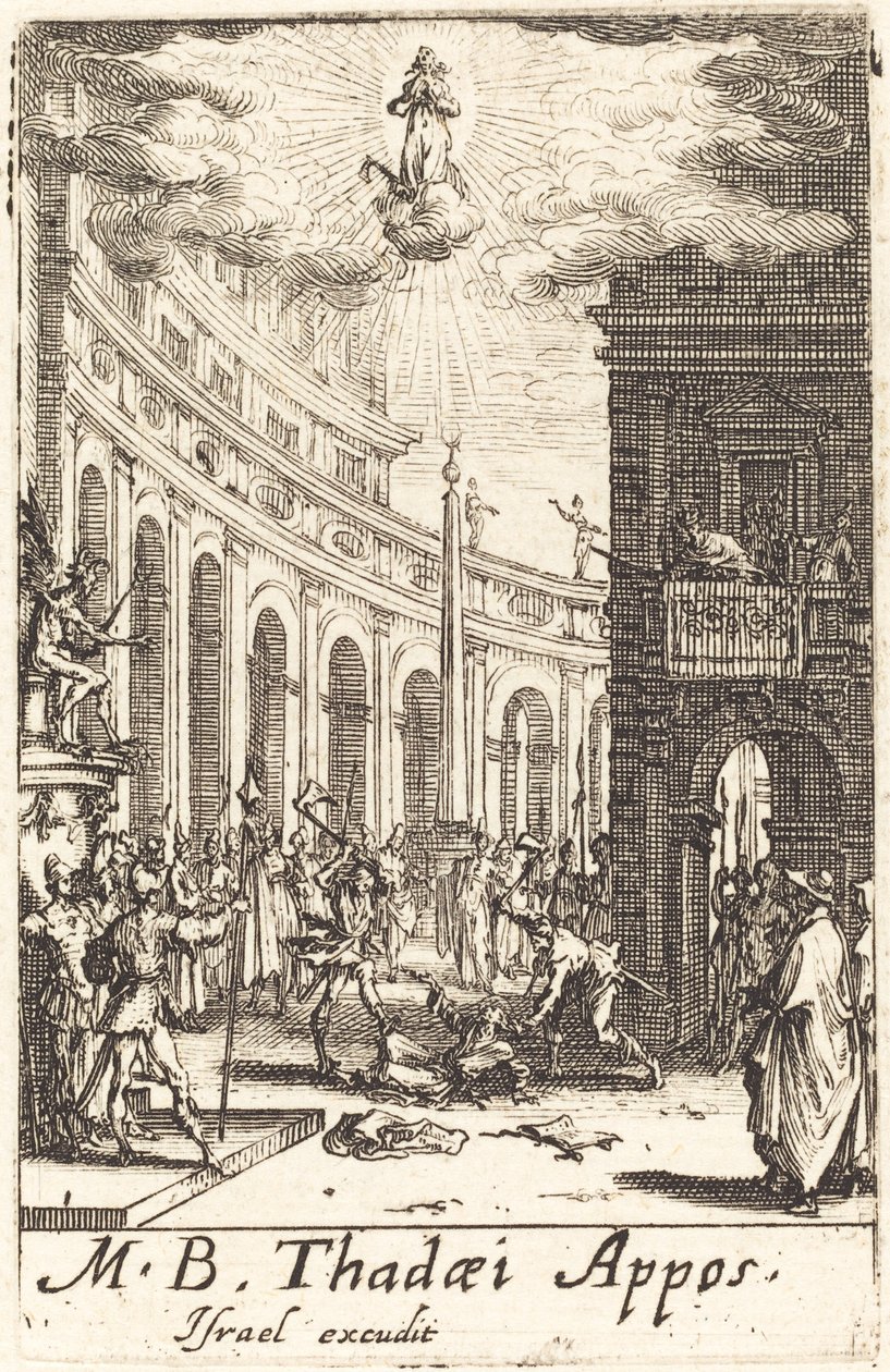 Męczeństwo św. Tadeusza autorstwa Jacques Callot
