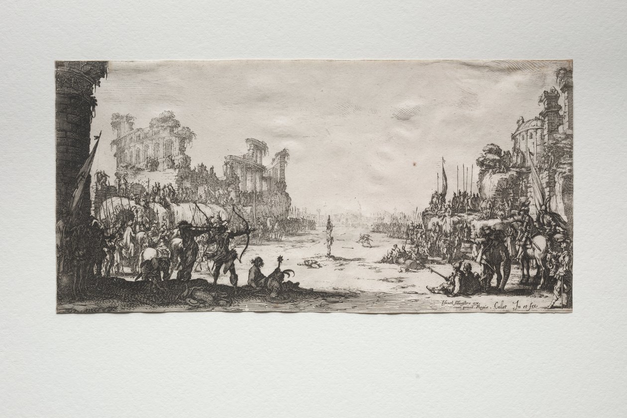 Męczeństwo św. Sebastiana autorstwa Jacques Callot