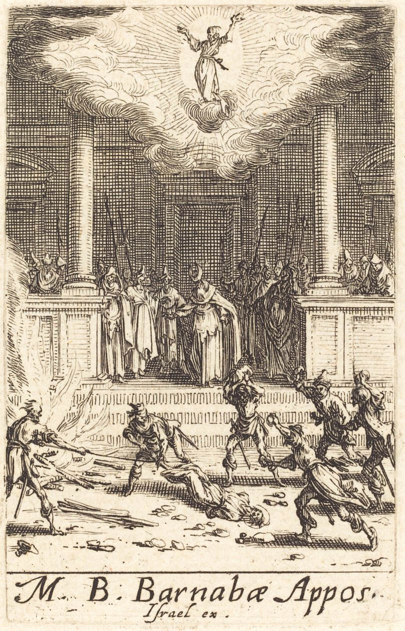 Męczeństwo św. Barnaby autorstwa Jacques Callot