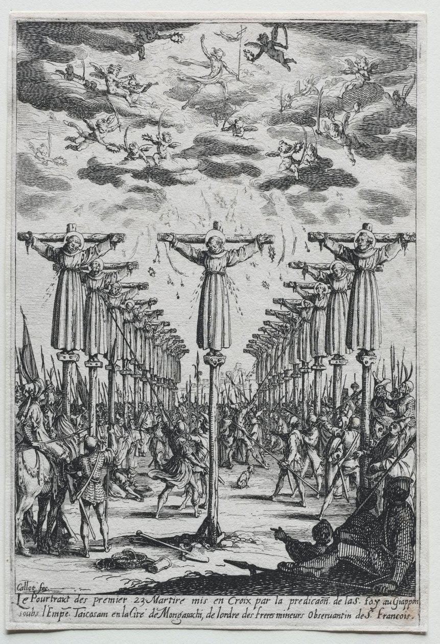 Męczennicy Japonii autorstwa Jacques Callot