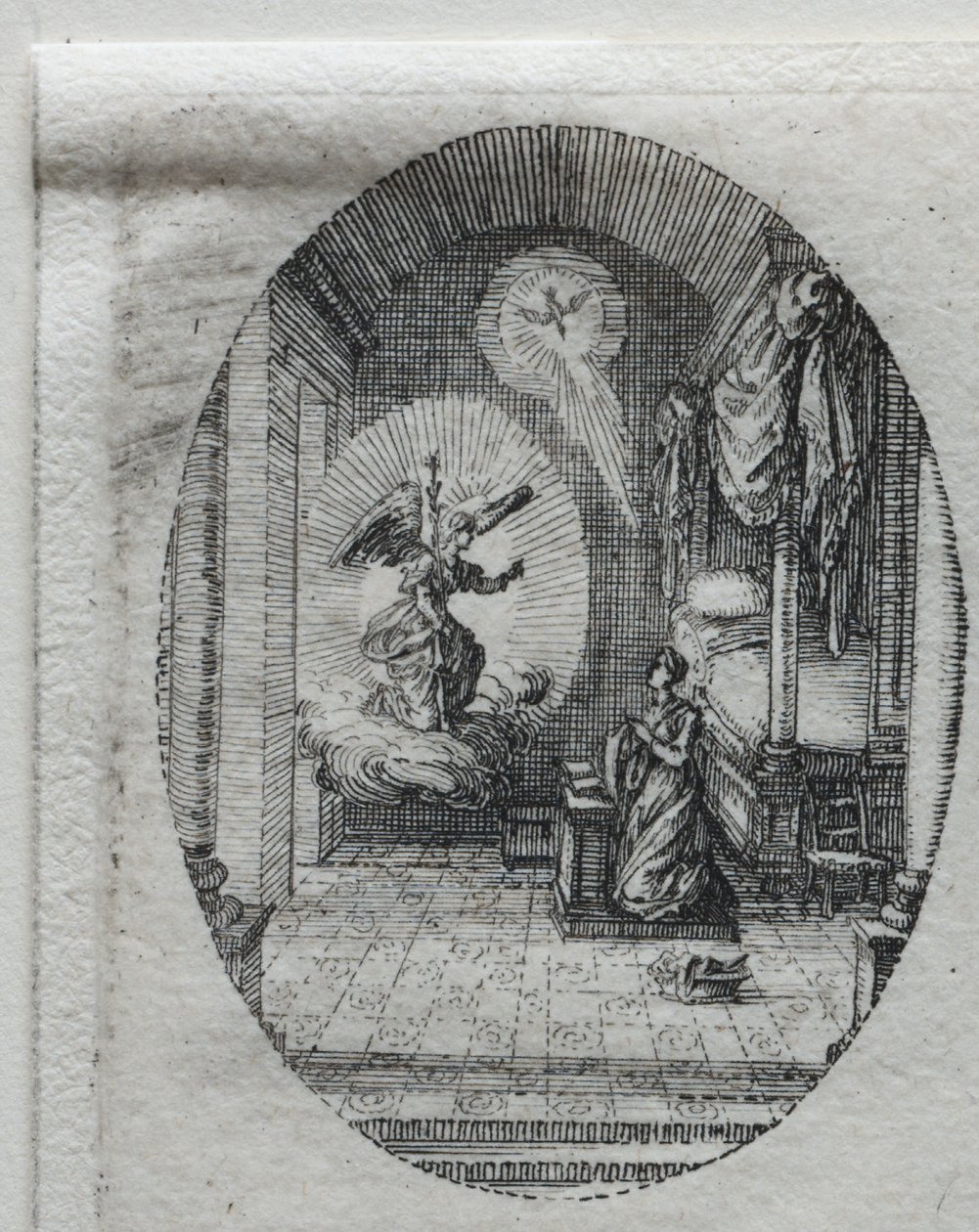Tajemnice męki: Zwiastowanie. autorstwa Jacques Callot
