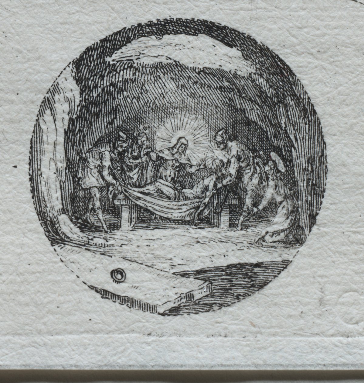Tajemnice męki: złożenie do grobu autorstwa Jacques Callot