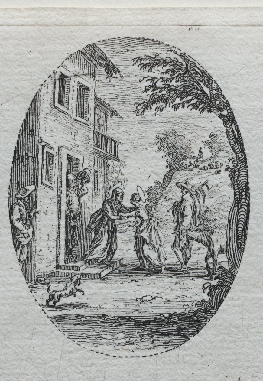 Tajemnice Męki: Nawiedzenie autorstwa Jacques Callot