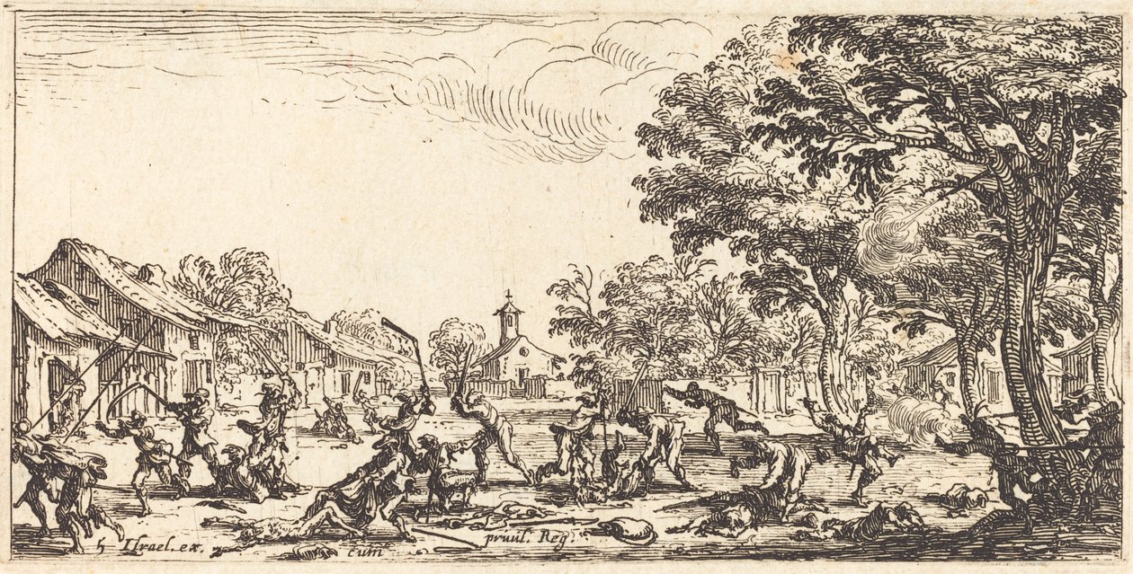 Zemsta chłopów autorstwa Jacques Callot