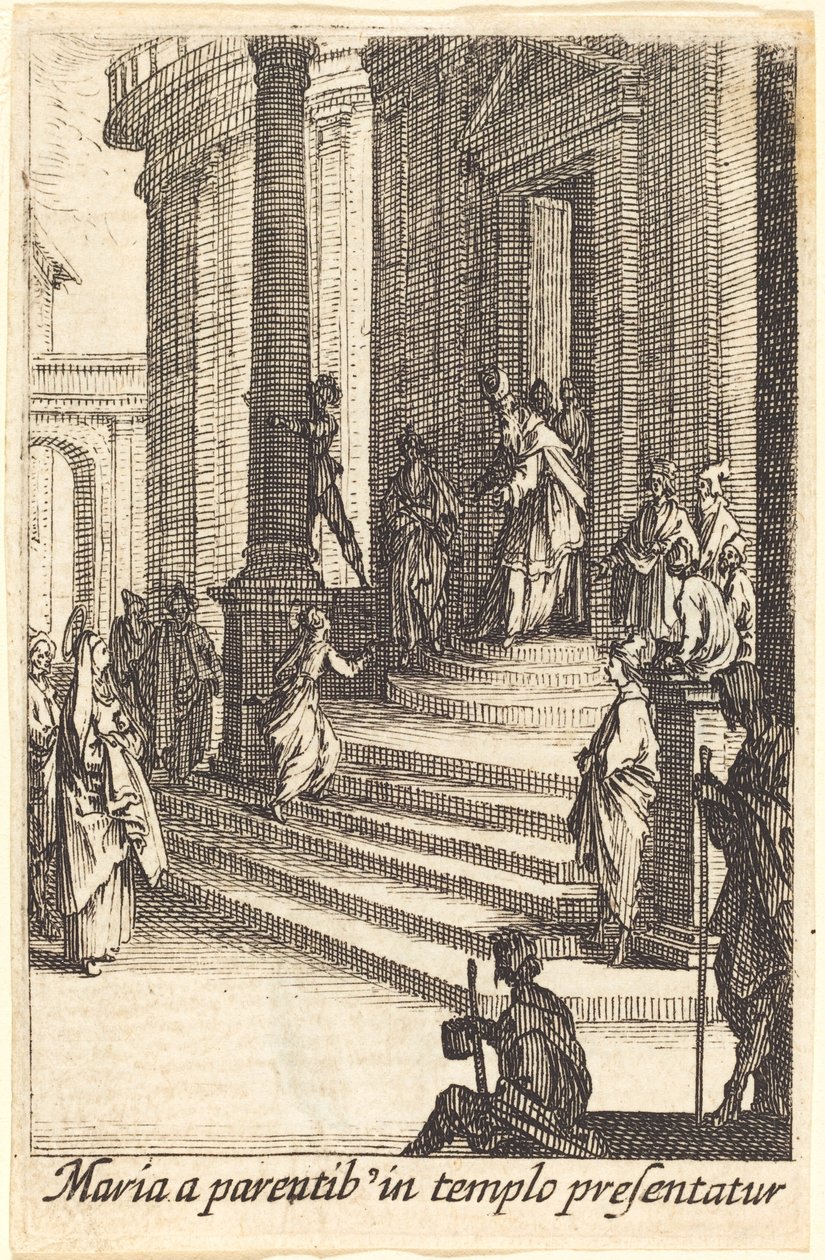 Ofiarowanie Dziewicy autorstwa Jacques Callot