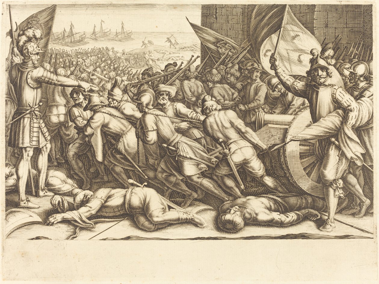 Ponowne zaokrętowanie Turków autorstwa Jacques Callot