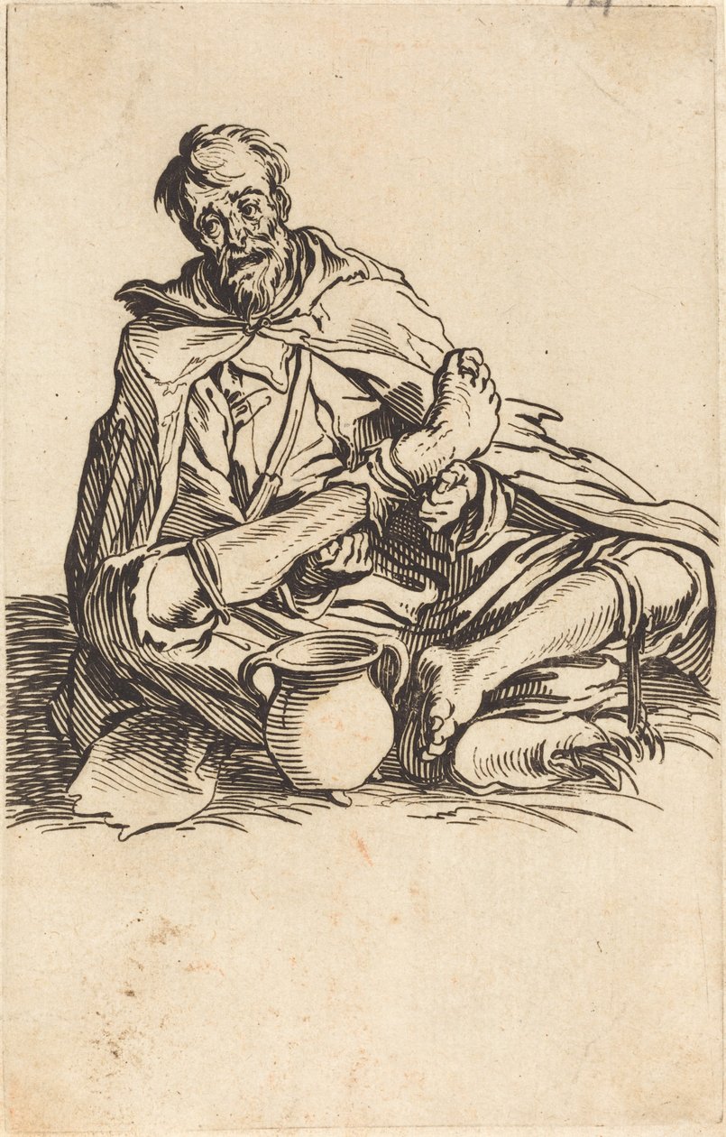 Chory człowiek autorstwa Jacques Callot