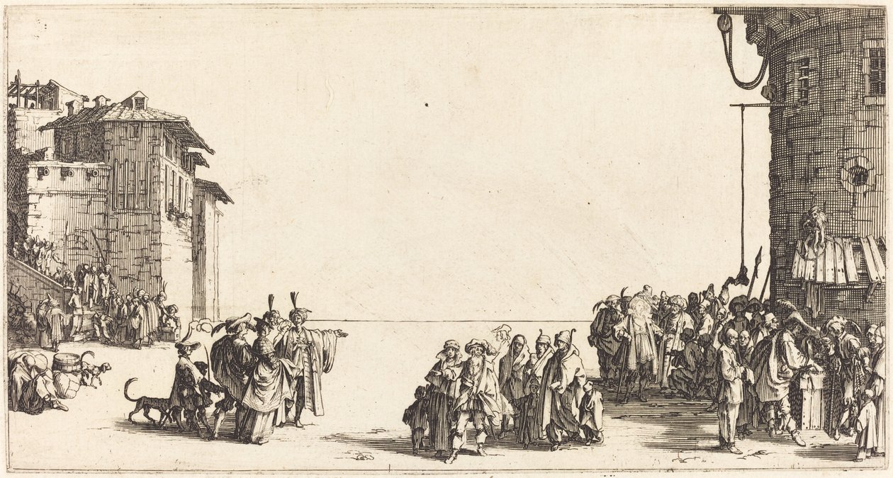Targ niewolników autorstwa Jacques Callot
