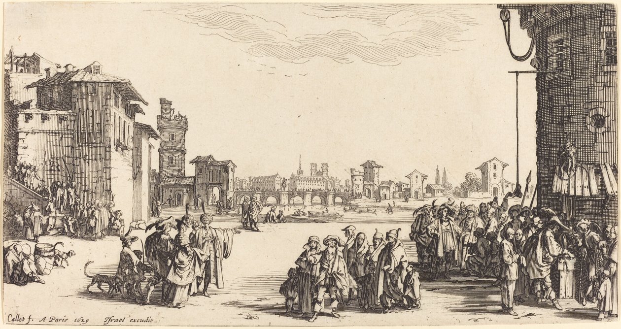 Targ niewolników autorstwa Jacques Callot
