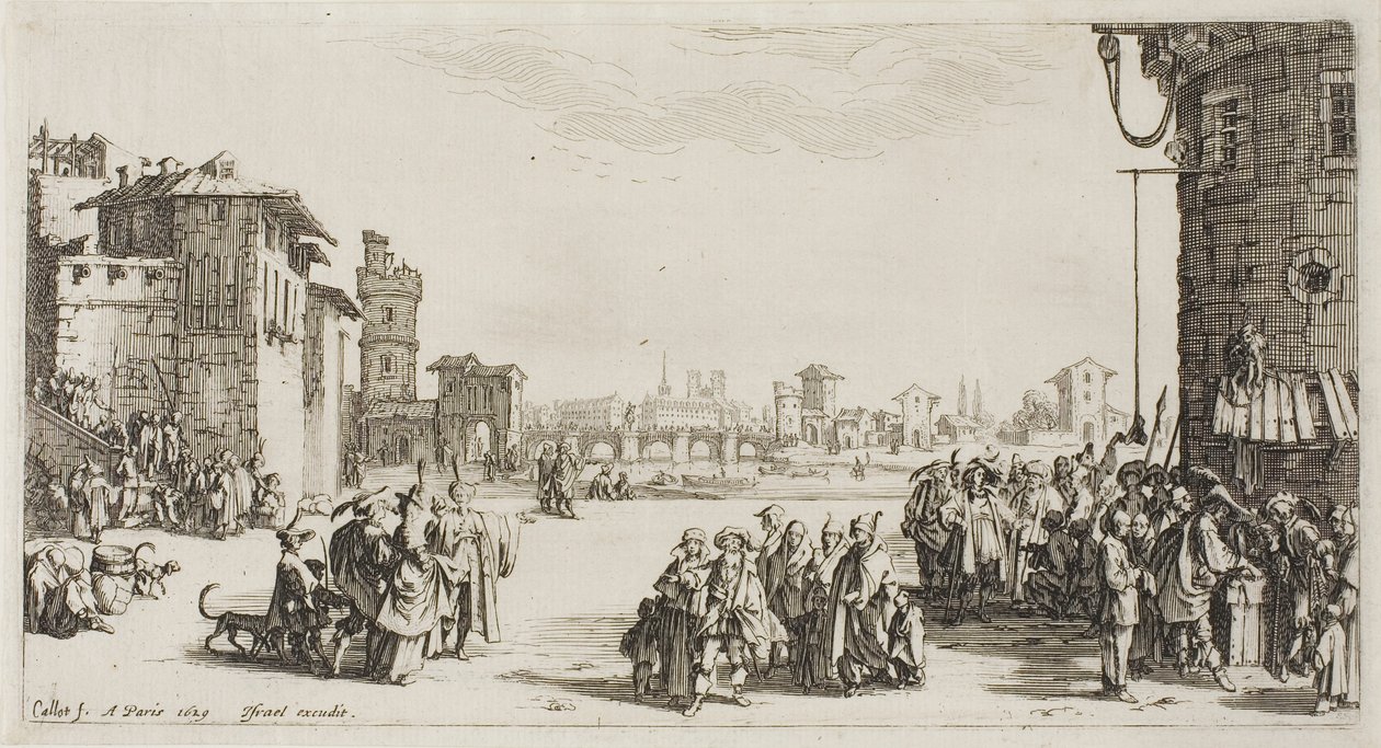 Targ niewolników autorstwa Jacques Callot
