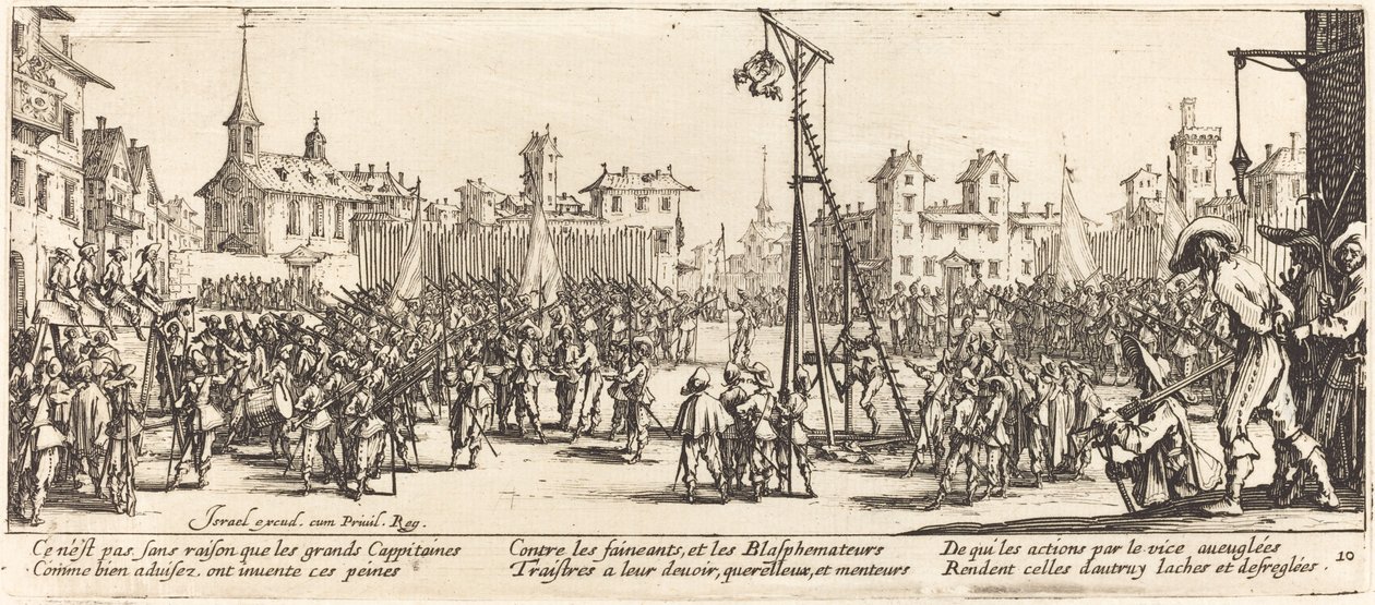 Strappado autorstwa Jacques Callot