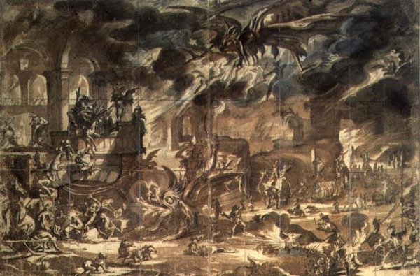Kuszenie świętego Antoniego autorstwa Jacques Callot