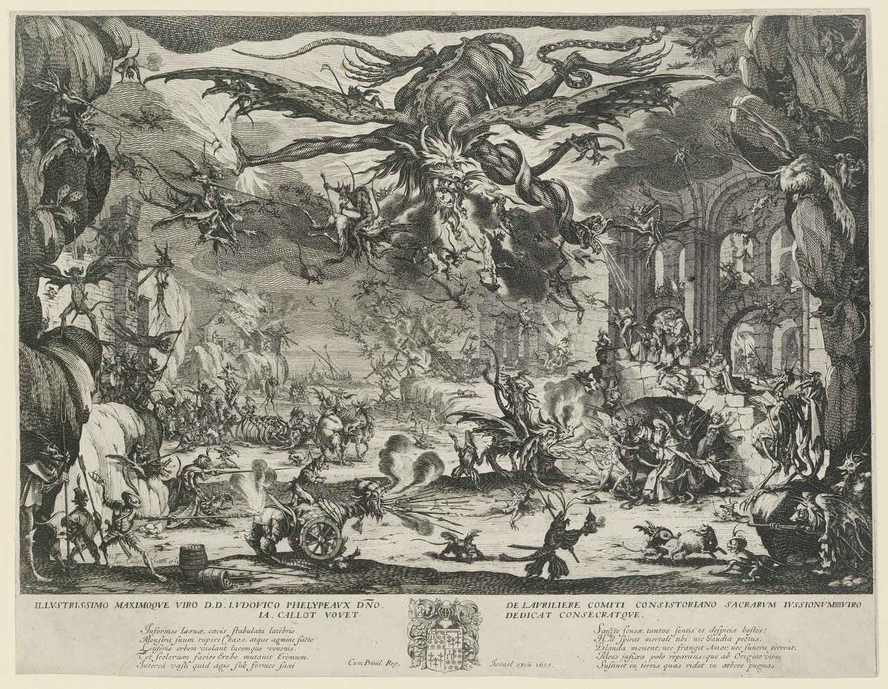 Kuszenie św. Antoniego autorstwa Jacques Callot
