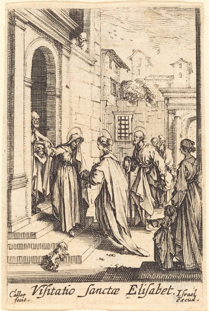 Nawiedzenie w 1630 r. lub po nim. autorstwa Jacques Callot