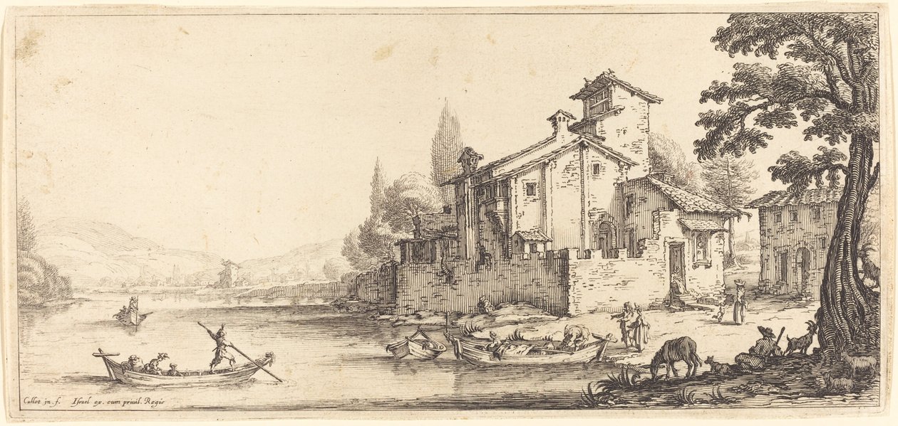Spacer nad wodą autorstwa Jacques Callot