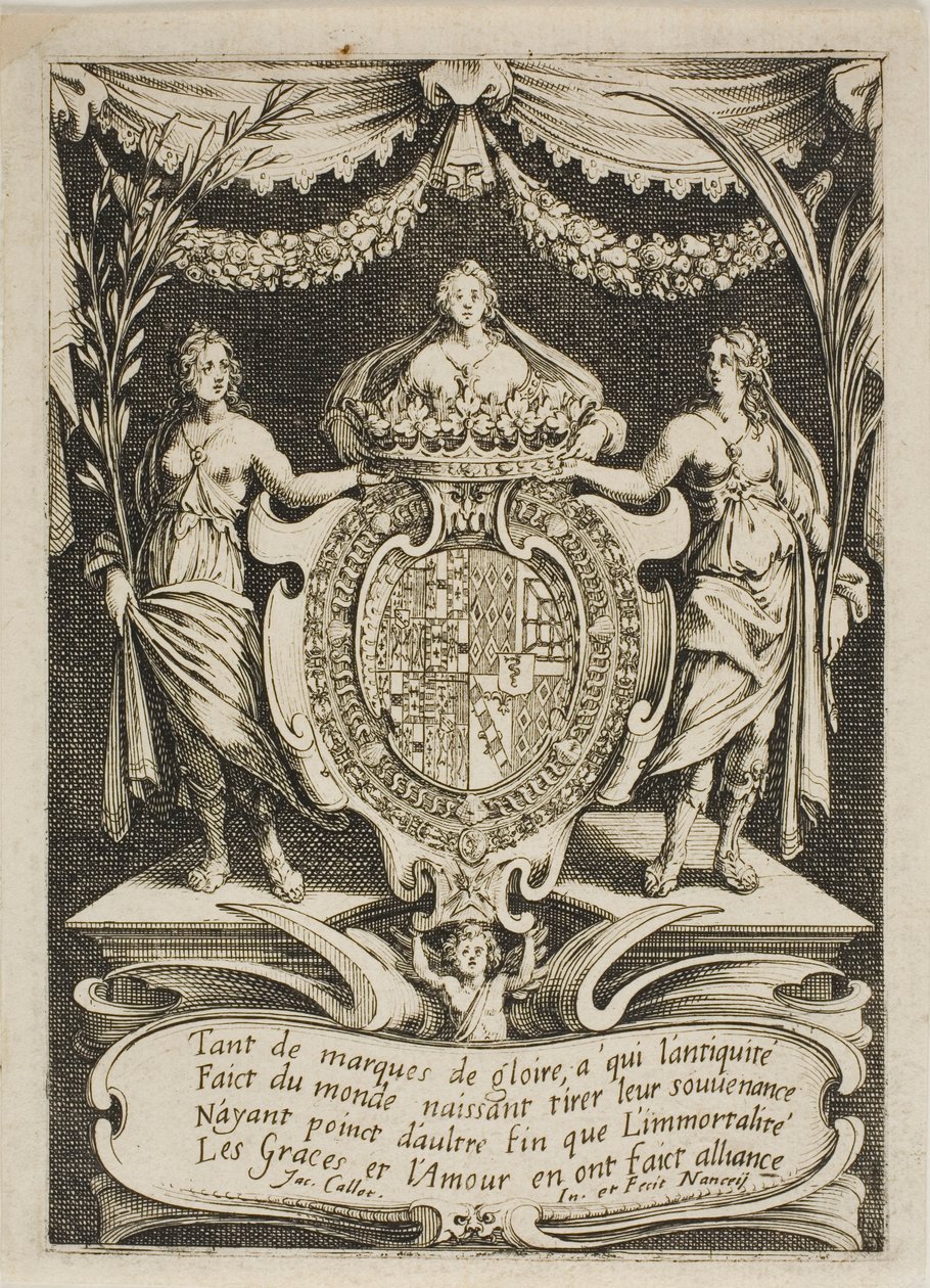 Strona tytułowa, z „Walki przy barierze” autorstwa Jacques Callot
