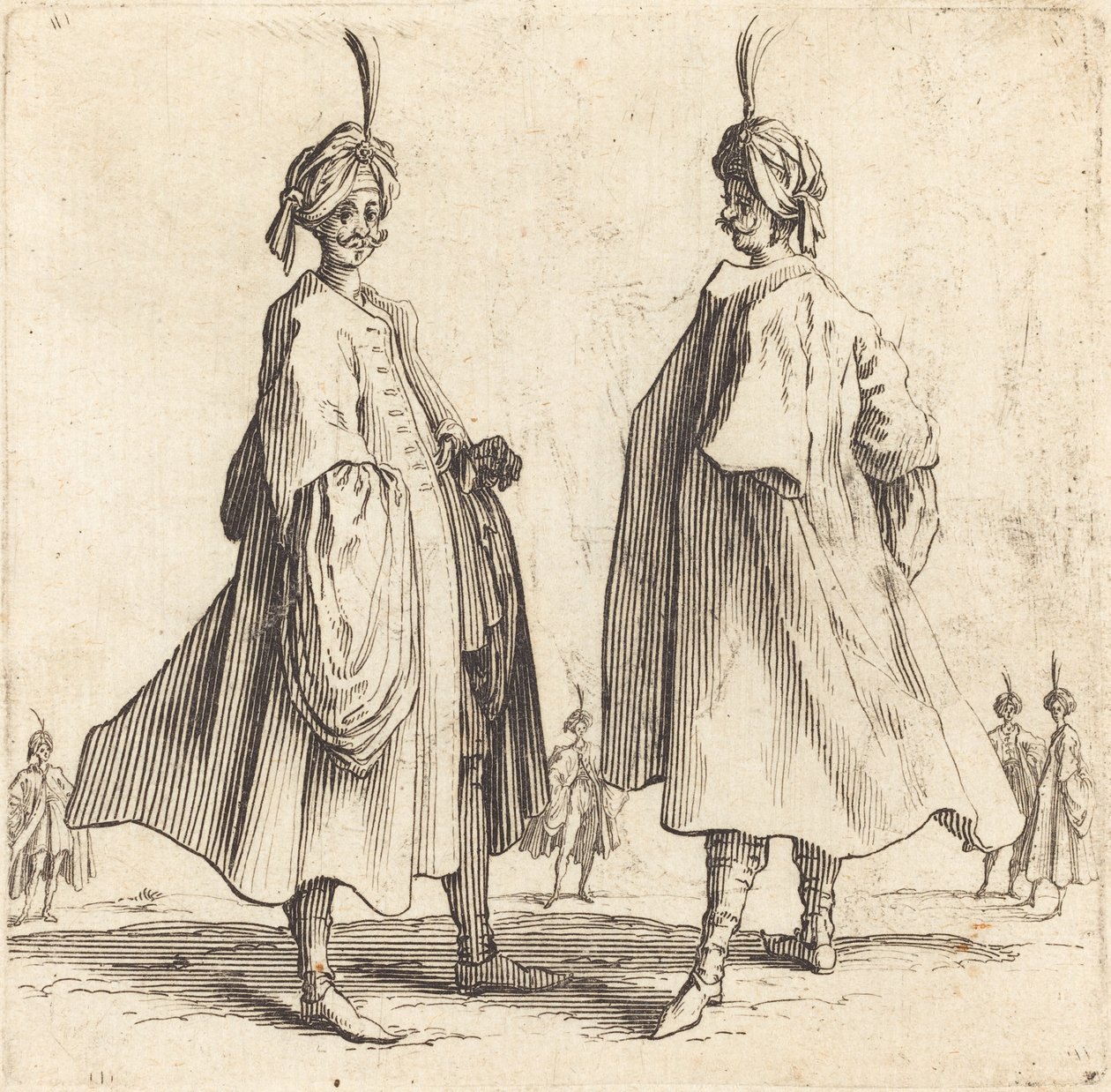 Dwóch Turków autorstwa Jacques Callot