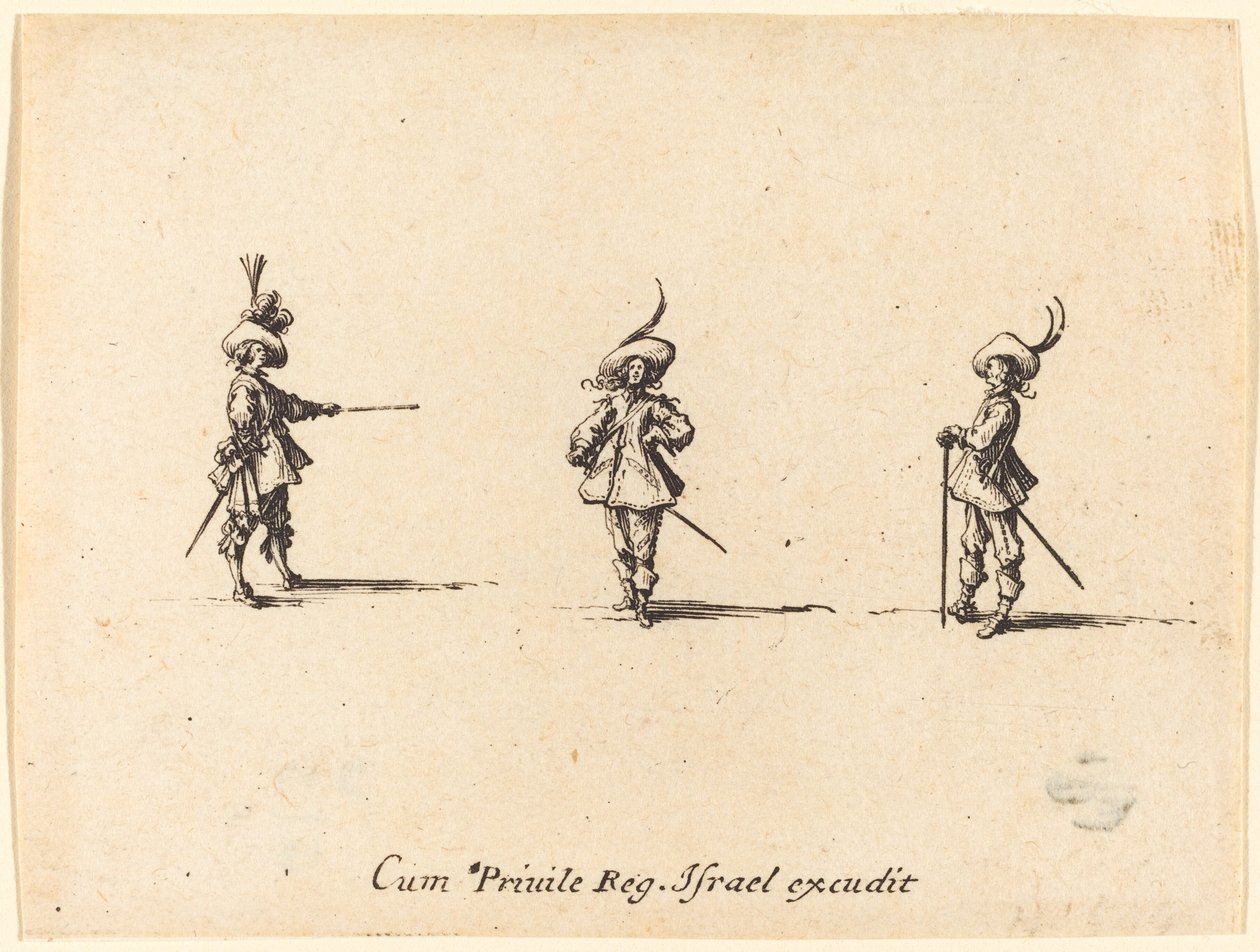 Nieuzbrojone wiertło autorstwa Jacques Callot