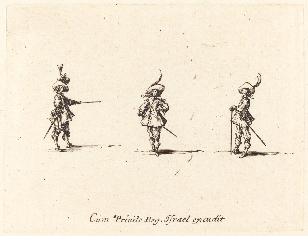 Wiertło nieuzbrojone, 16341635. autorstwa Jacques Callot