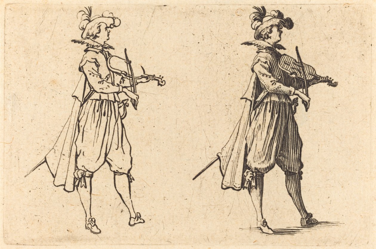 Skrzypek autorstwa Jacques Callot