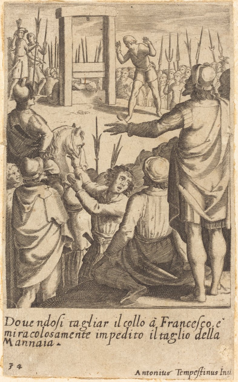 Franciszek autorstwa Jacques Callot after Antonio Tempesta