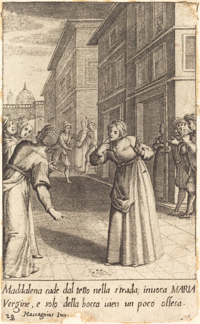 Magdalena autorstwa Jacques Callot after Donato Mascagni