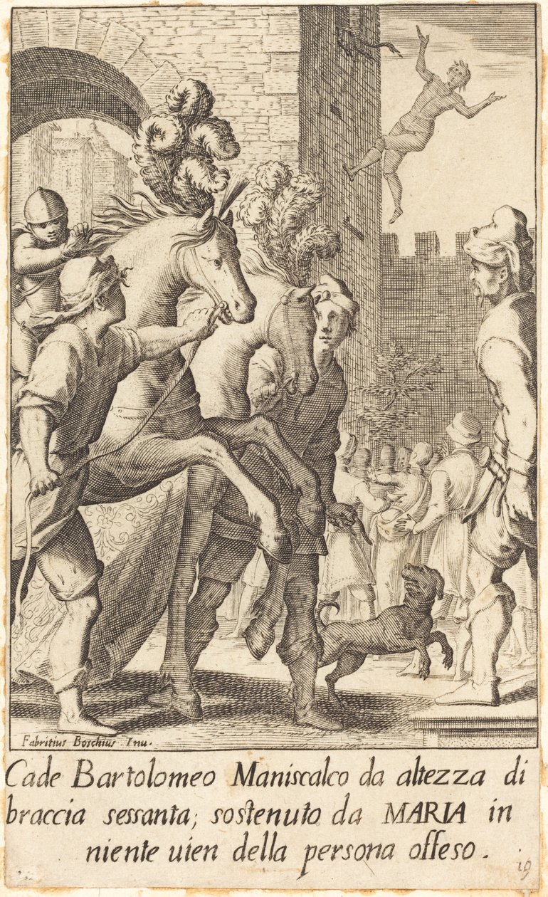 Bartolomeo, Kowal autorstwa Jacques Callot after Fabrizio Boschi