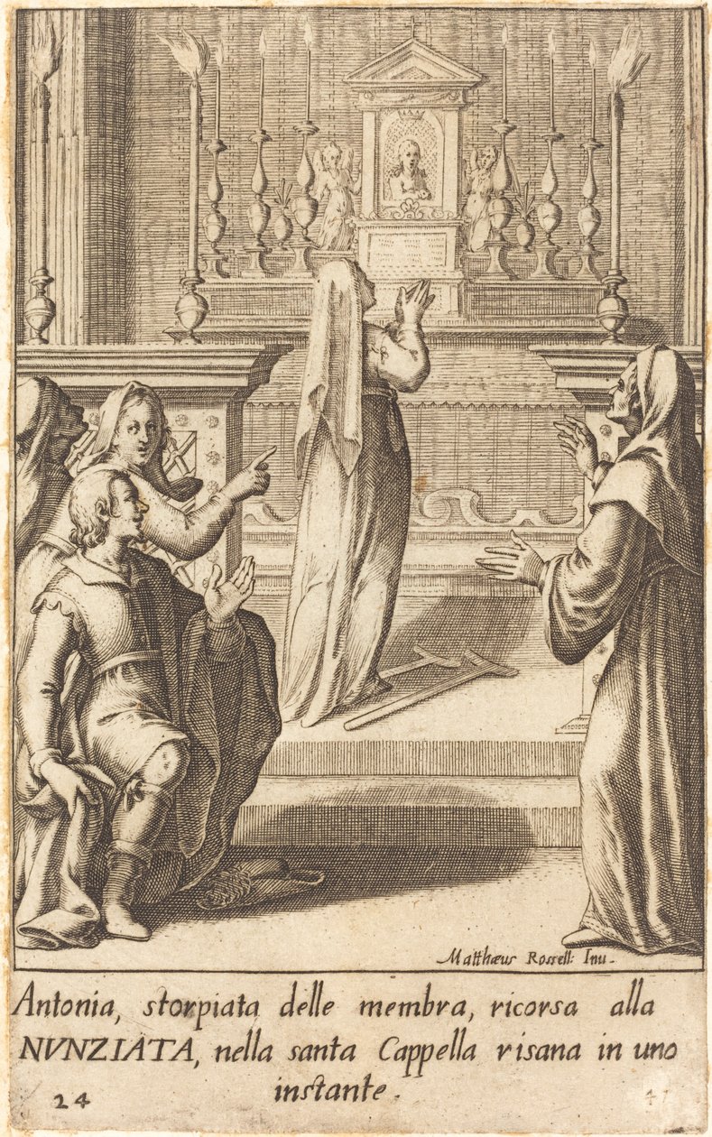 Antonia autorstwa Jacques Callot after Matteo Rosselli