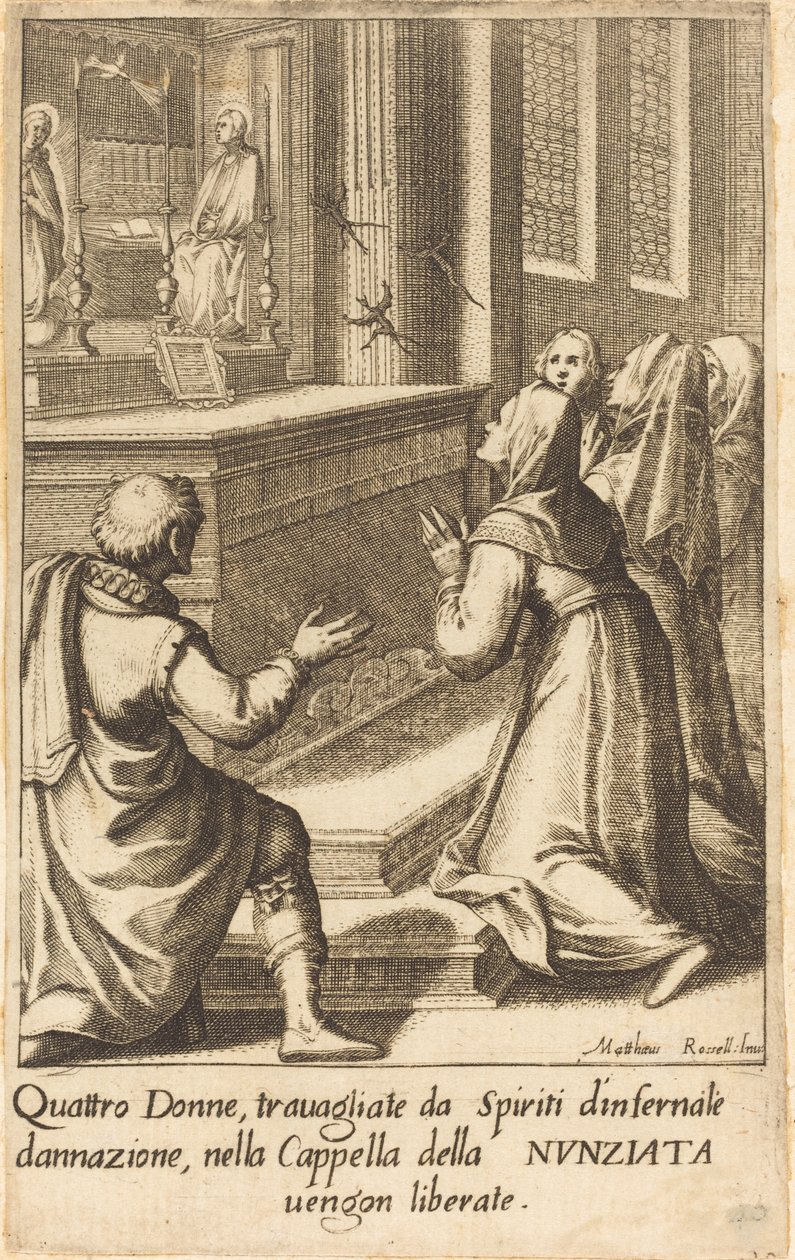 Cztery kobiety autorstwa Jacques Callot after Matteo Rosselli