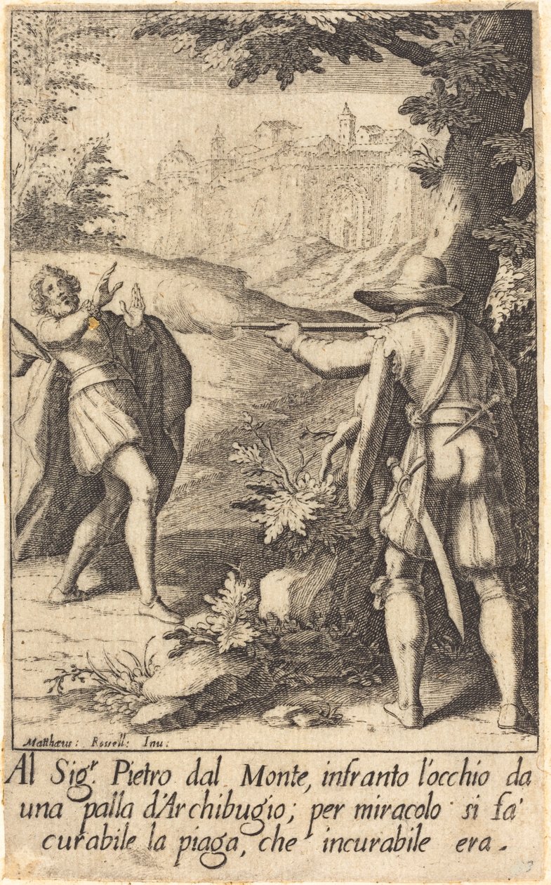Pietro dal Monte autorstwa Jacques Callot after Matteo Rosselli