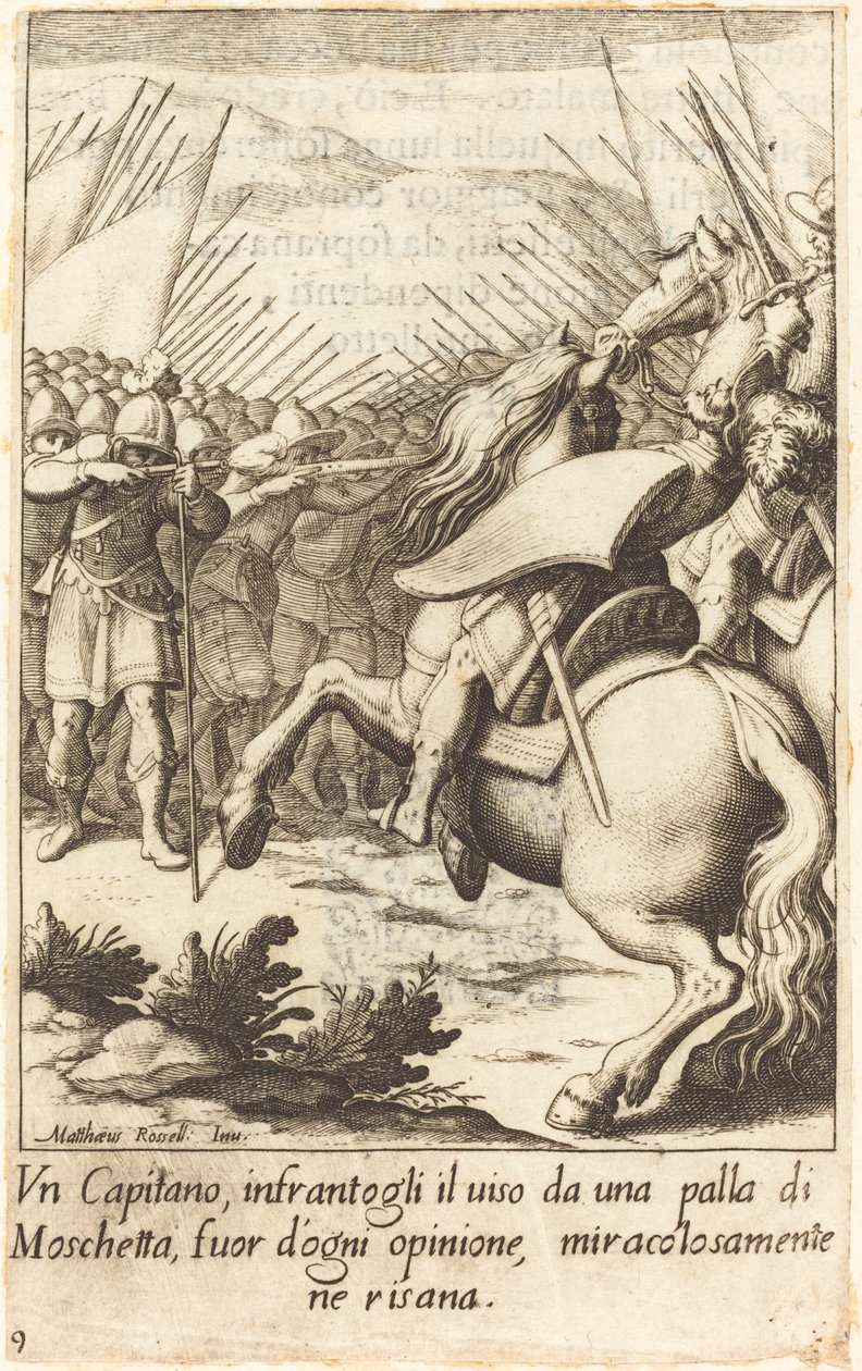 Kapitan autorstwa Jacques Callot after Matteo Rosselli