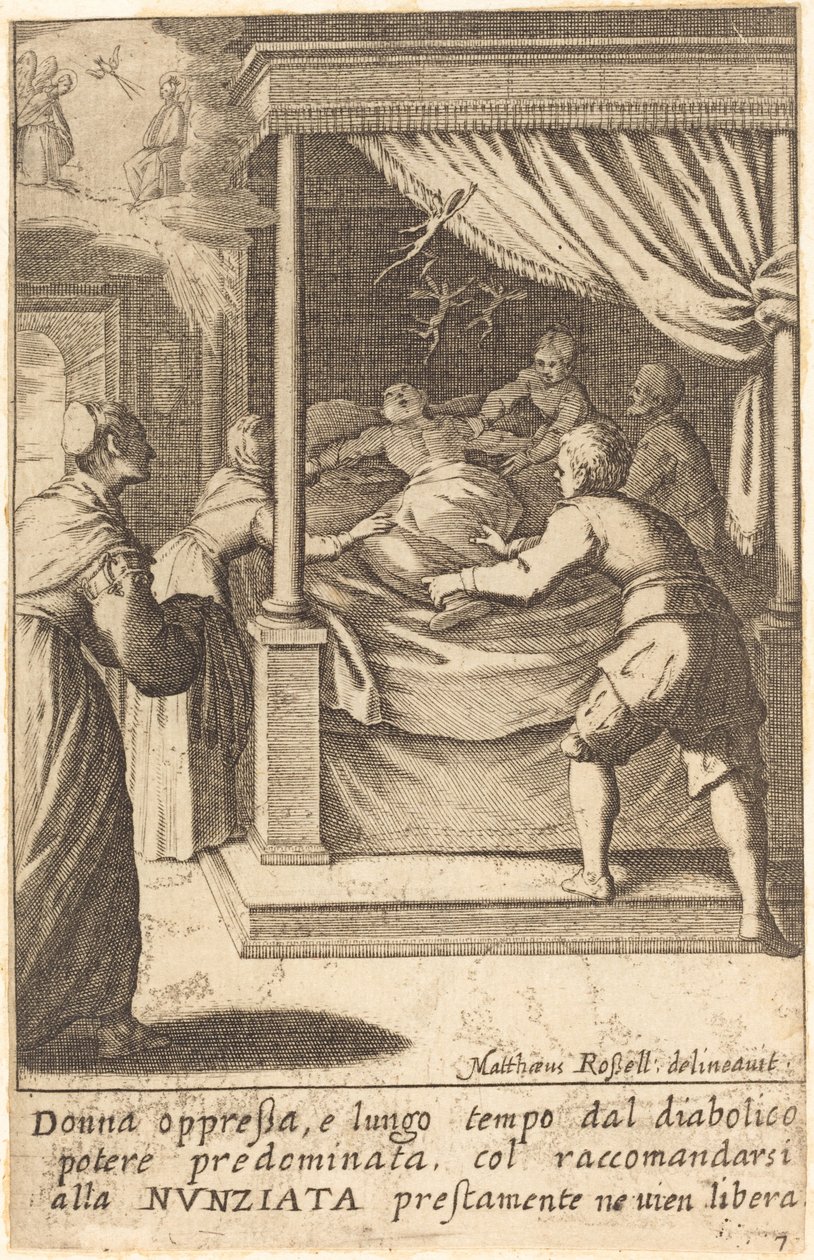 Uciskana kobieta autorstwa Jacques Callot after Matteo Rosselli