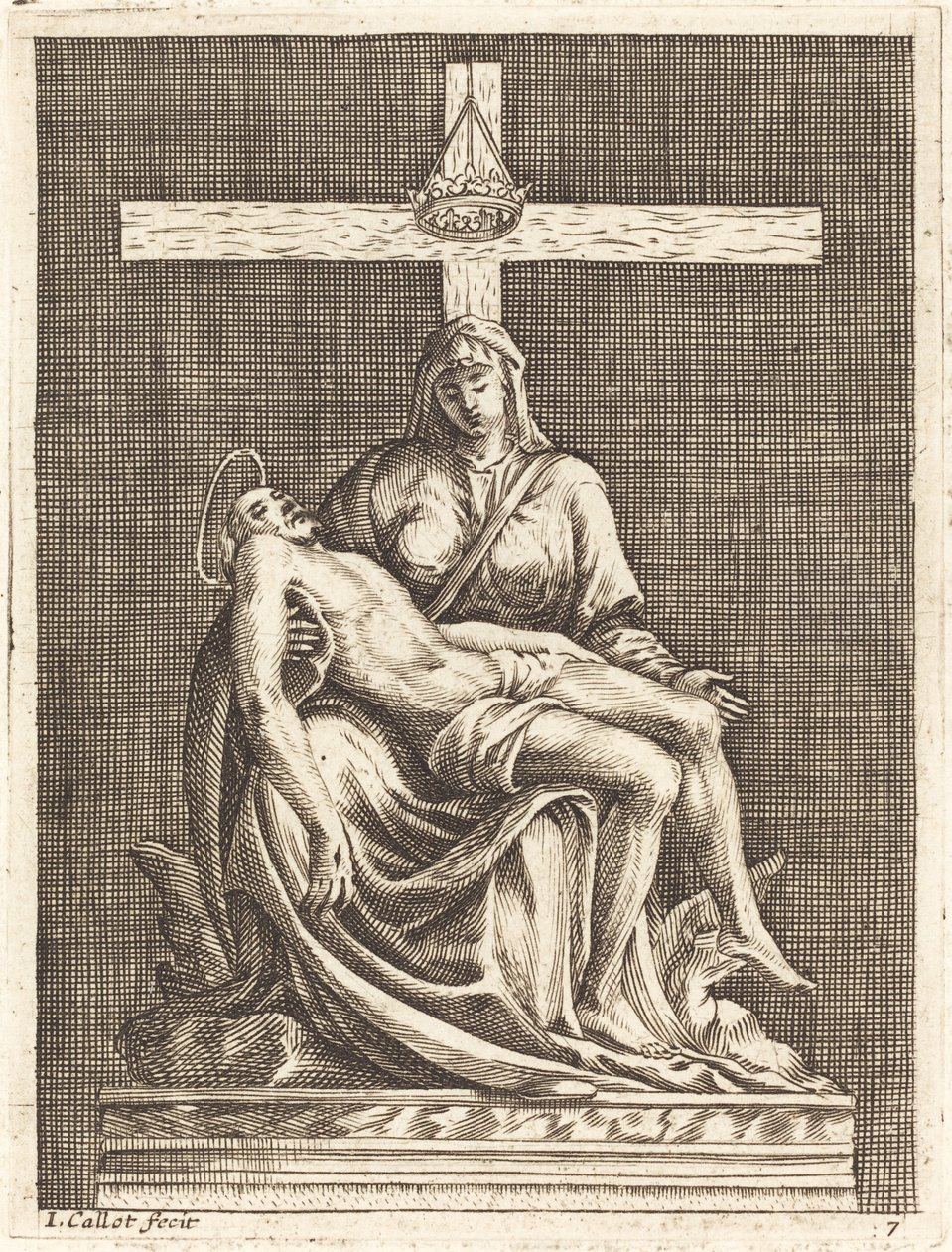Współczucie autorstwa Jacques Callot after Michelangelo