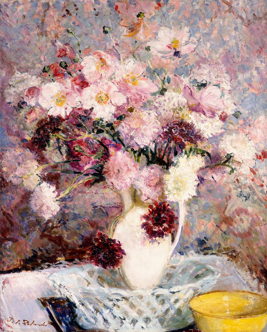 Bukiet kwiatów, autorstwa Jacques Emile Blanche