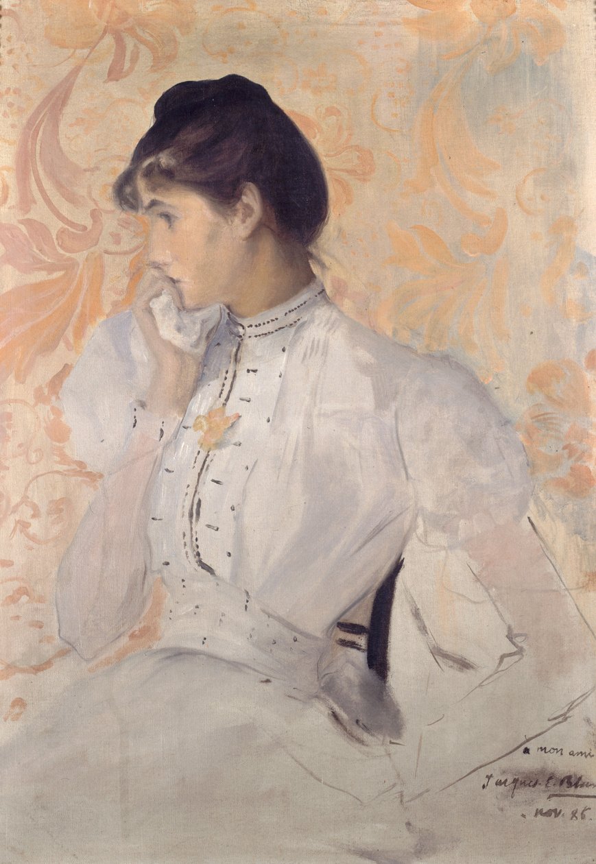 Portret Henrietty Chabot, 1886. autorstwa Jacques Emile Blanche