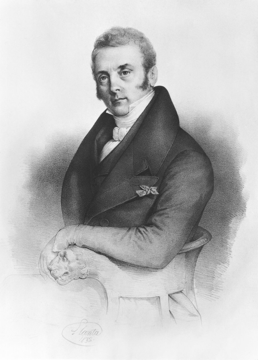 Duch Auber (1782-1871) 1832 autorstwa Jacques Francois Gauderique Llanta