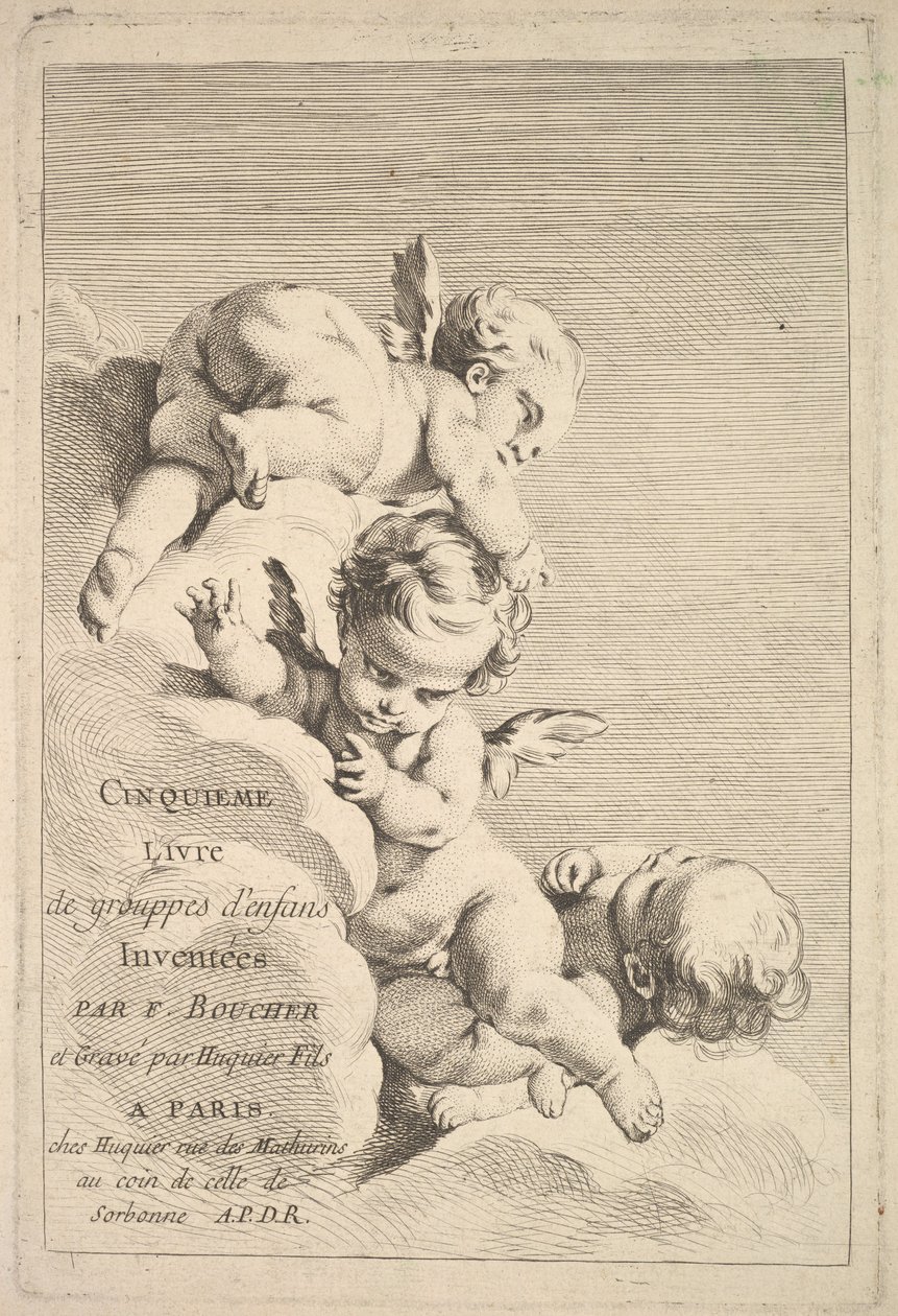 Frontyspis, połowa do końca XVIII wieku. autorstwa Jacques Gabriel Huquier