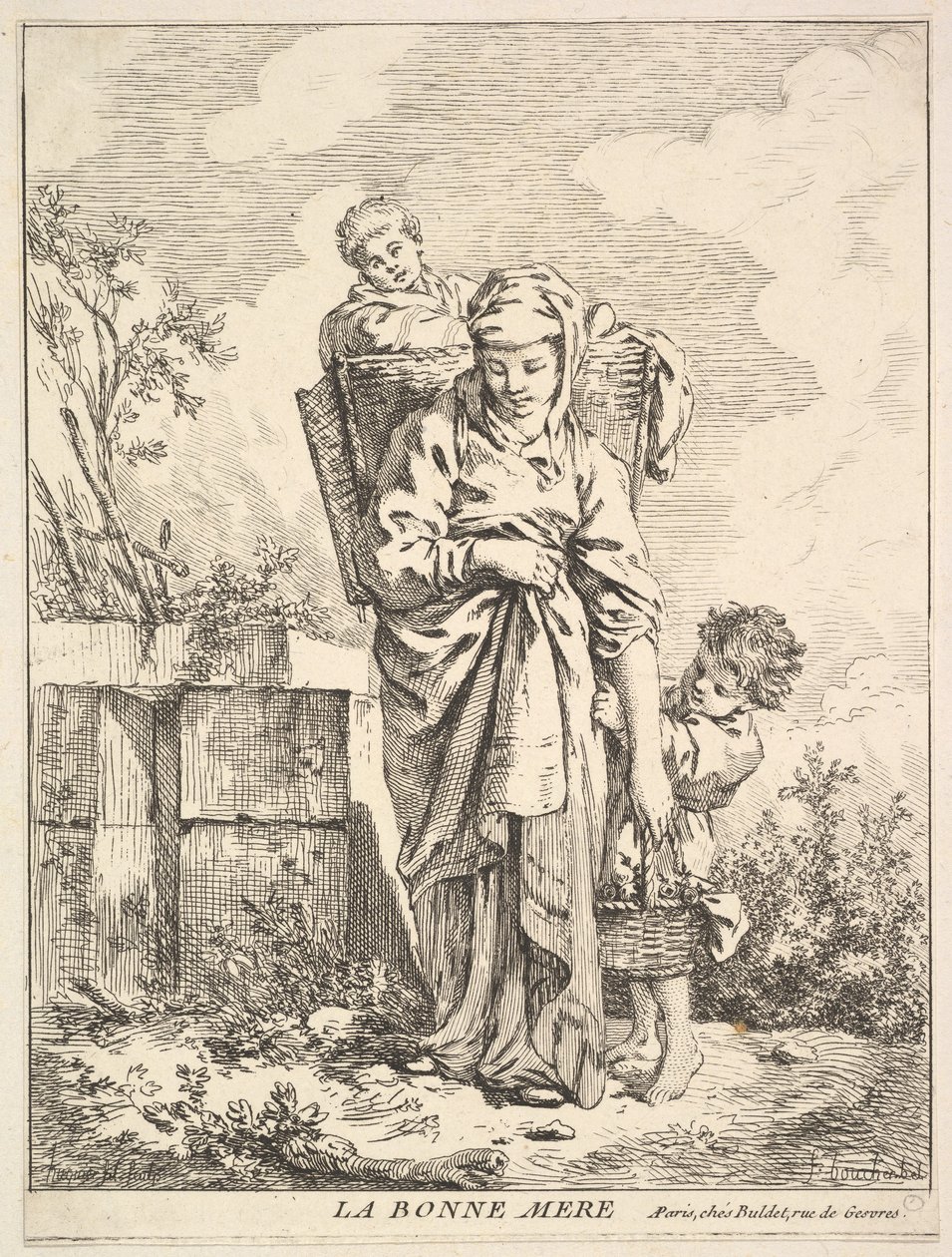 Dobra Matka, XVIII wiek. autorstwa Jacques Gabriel Huquier